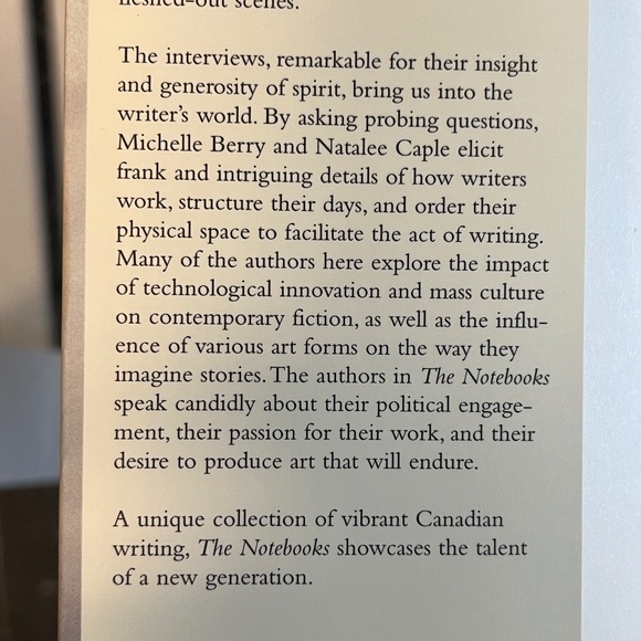The Notebooks, Interviews & New Fiction, paperback - Picture 6 of 15